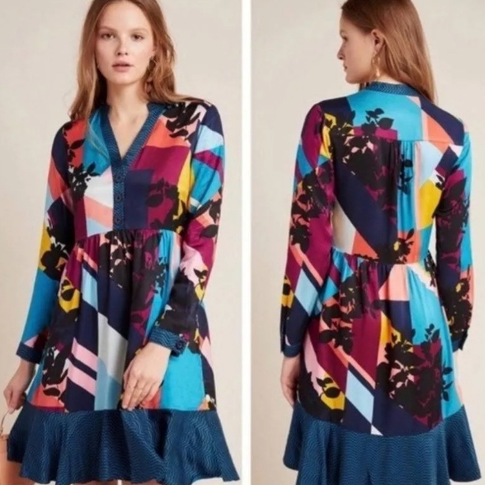 Maeve Long-Sleeved Dress, Size XL